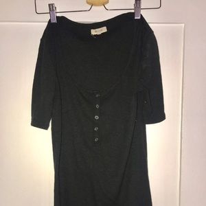 Madewell button up Black Tee XS